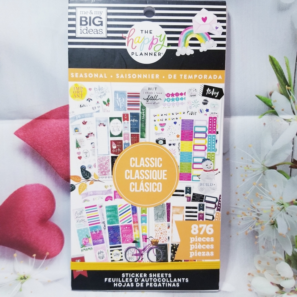 Orange Seasonal Sticker Book The Happy Planner New
